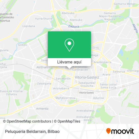 Mapa Peluquería Beldarrain