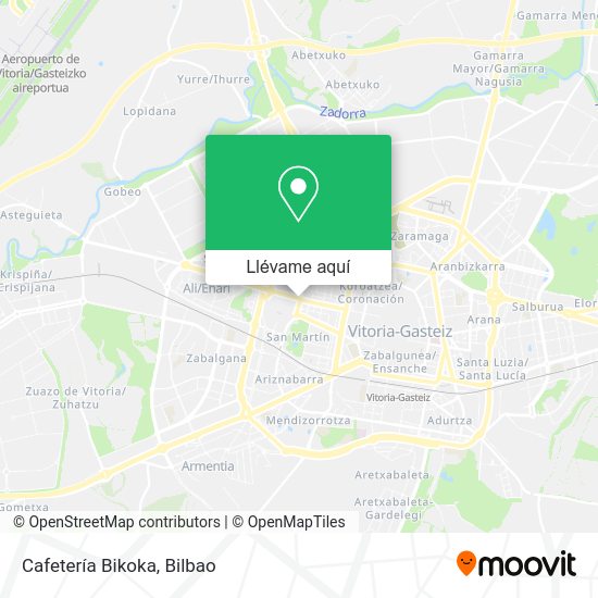 Mapa Cafetería Bikoka
