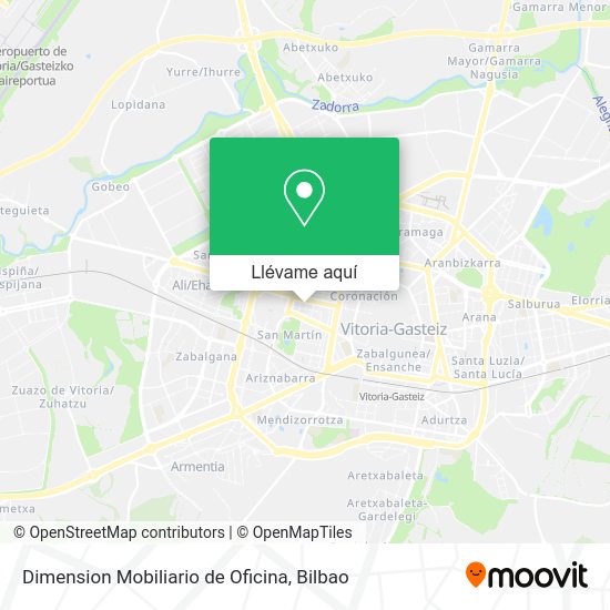 Mapa Dimension Mobiliario de Oficina