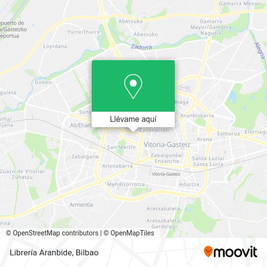 Mapa Librería Aranbide