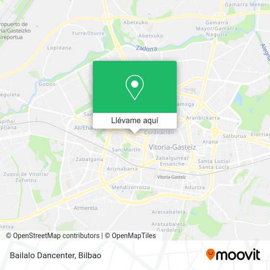 Mapa Bailalo Dancenter