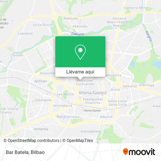 Mapa Bar Batela