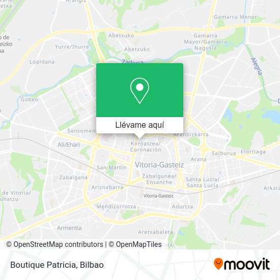 Mapa Boutique Patricia