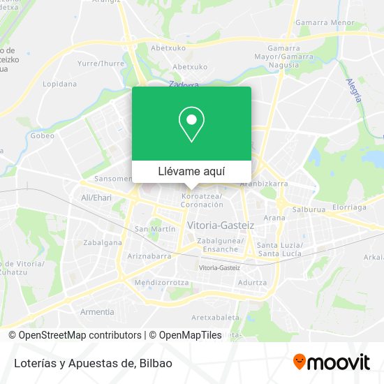Mapa Loterías y Apuestas de