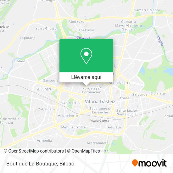 Mapa Boutique La Boutique