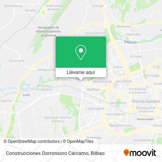 Mapa Construcciones Dorronsoro Cárcamo