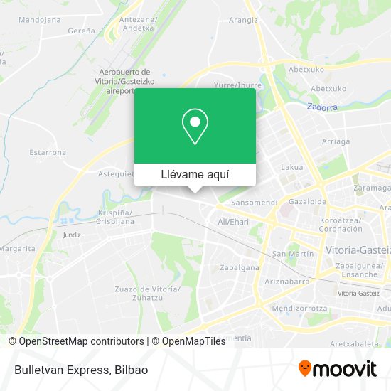Mapa Bulletvan Express