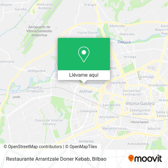 Mapa Restaurante Arrantzale Doner Kebab