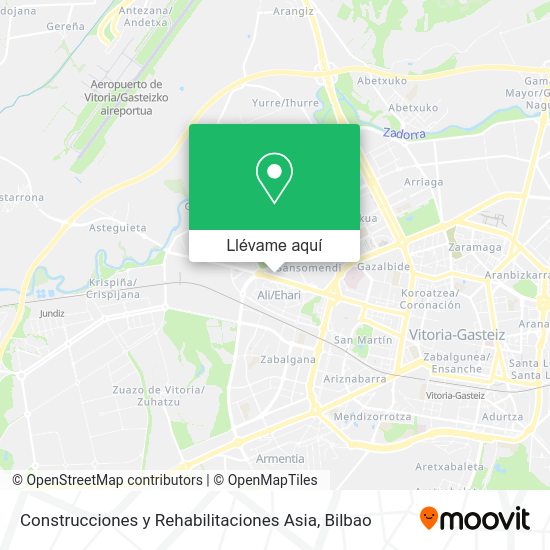 Mapa Construcciones y Rehabilitaciones Asia
