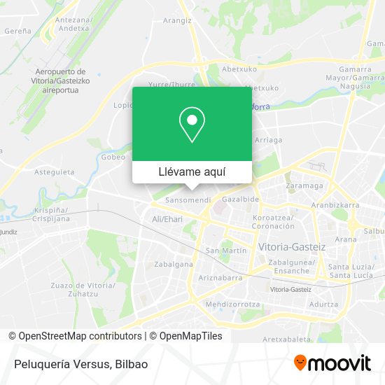 Mapa Peluquería Versus