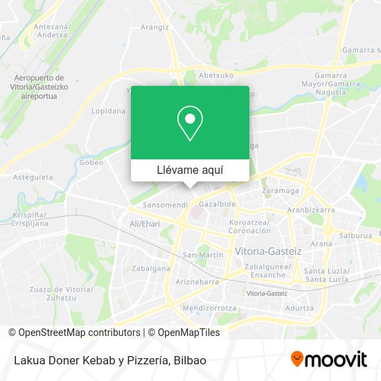 Mapa Lakua Doner Kebab y Pizzería