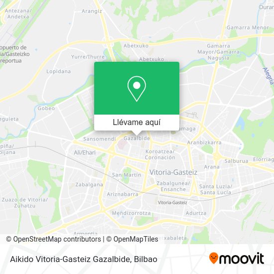 Mapa Aikido Vitoria-Gasteiz Gazalbide