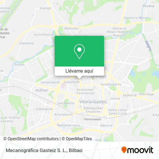 Mapa Mecanográfica Gasteiz S. L.