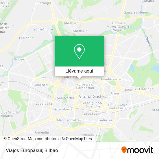 Mapa Viajes Europasur