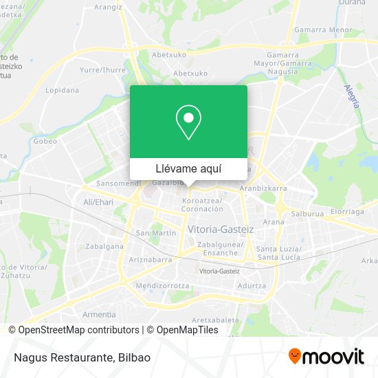 Mapa Nagus Restaurante