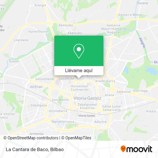 Mapa La Cantara de Baco