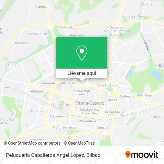 Mapa Peluqueria Caballeros Angel López