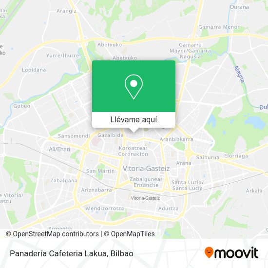 Mapa Panadería Cafeteria Lakua