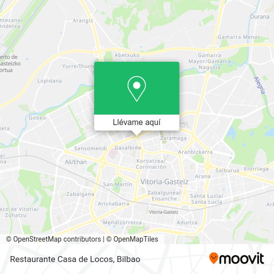 Mapa Restaurante Casa de Locos
