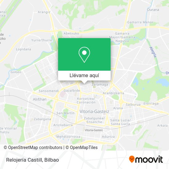 Mapa Relojería Castill