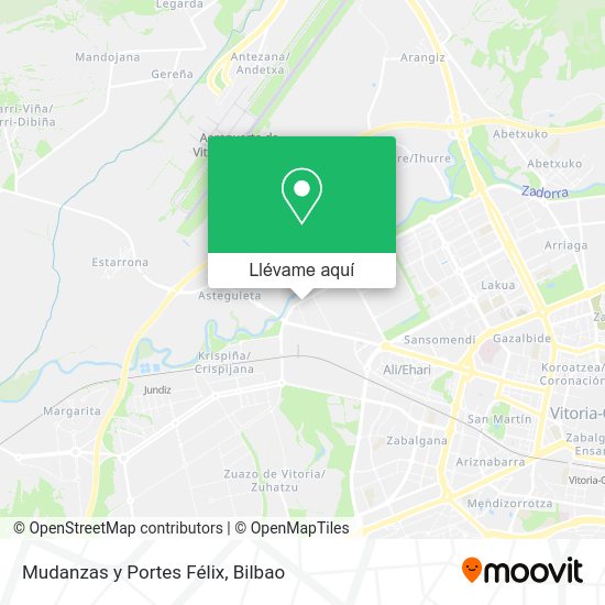 Mapa Mudanzas y Portes Félix