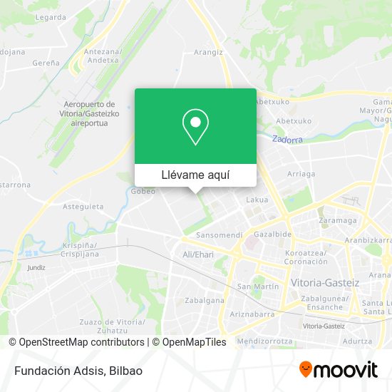 Mapa Fundación Adsis