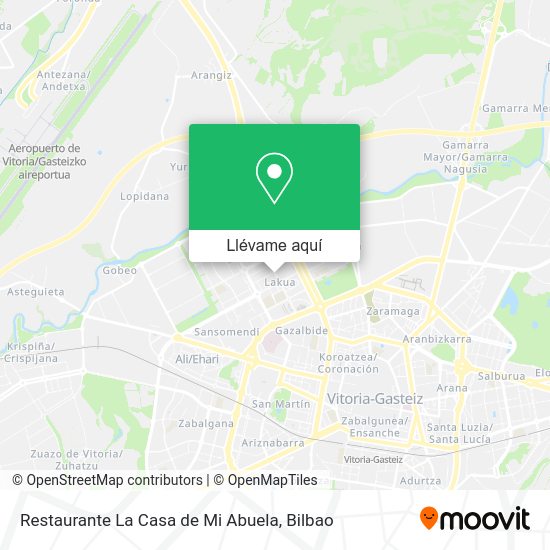 Mapa Restaurante La Casa de Mi Abuela