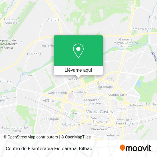 Mapa Centro de Fisioterapia Fisioaraba