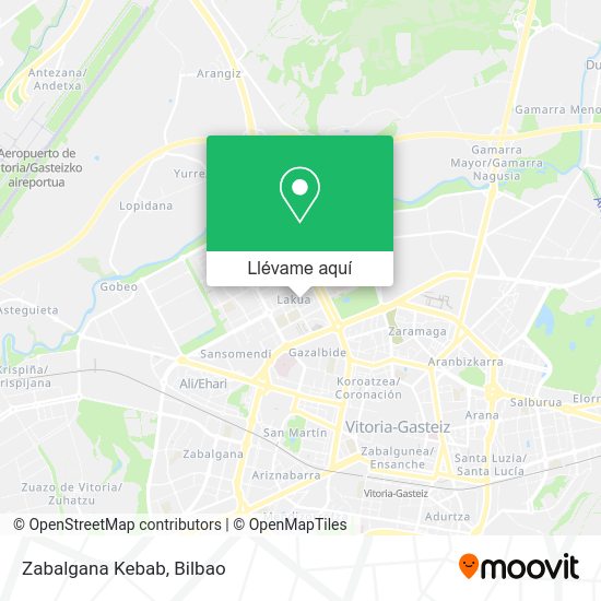 Mapa Zabalgana Kebab