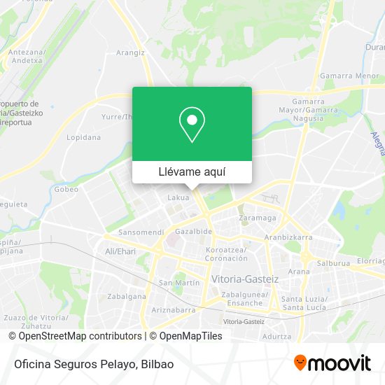 Mapa Oficina Seguros Pelayo