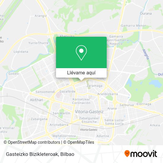 Mapa Gasteizko Bizikleteroak