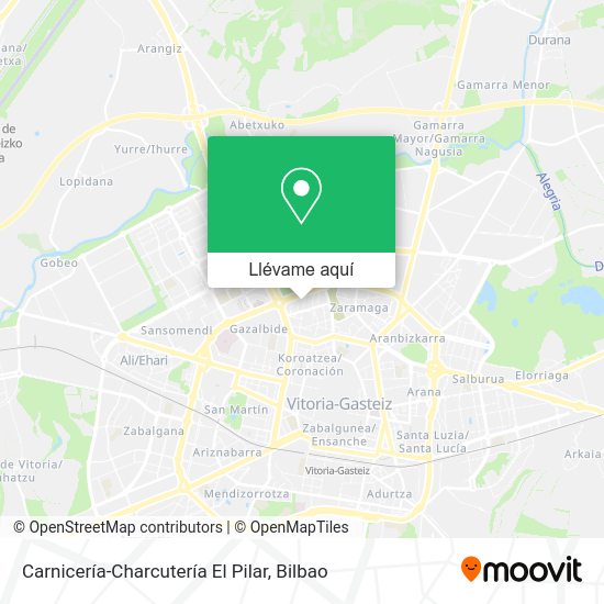 Mapa Carnicería-Charcutería El Pilar