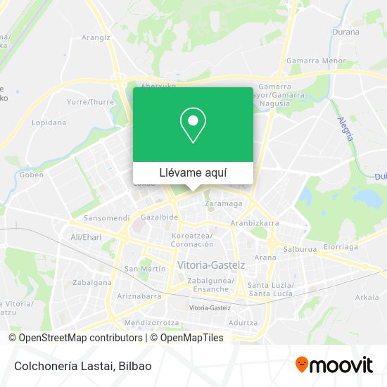 Mapa Colchonería Lastai