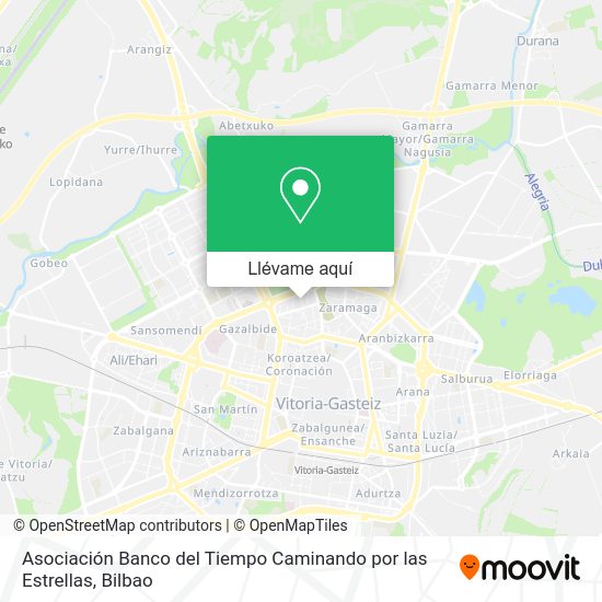 Mapa Asociación Banco del Tiempo Caminando por las Estrellas