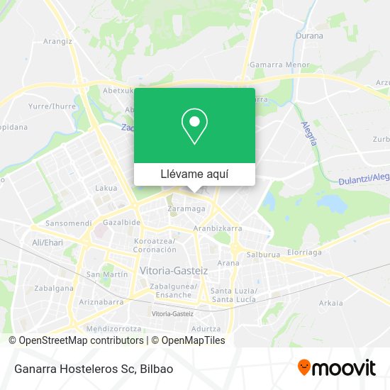Mapa Ganarra Hosteleros Sc