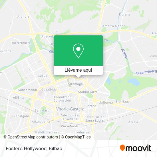 Mapa Foster's Hollywood