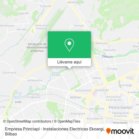 Mapa Empresa Princiapl - Instalaciones Electricas Ekoargi