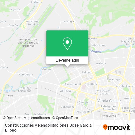 Mapa Construcciones y Rehabilitaciones José Garcia