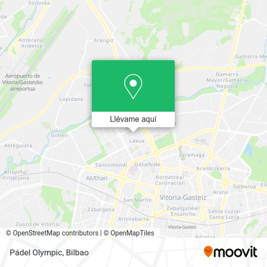 Mapa Pádel Olympic