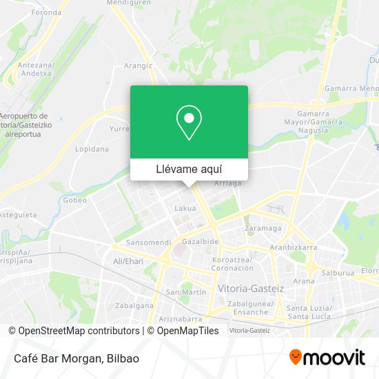 Mapa Café Bar Morgan