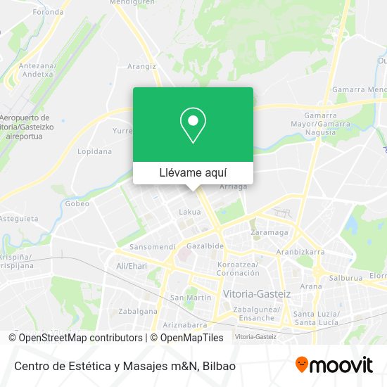 Mapa Centro de Estética y Masajes m&N