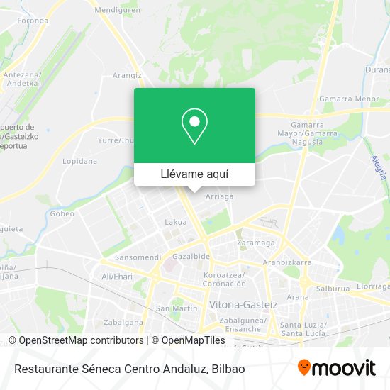 Mapa Restaurante Séneca Centro Andaluz