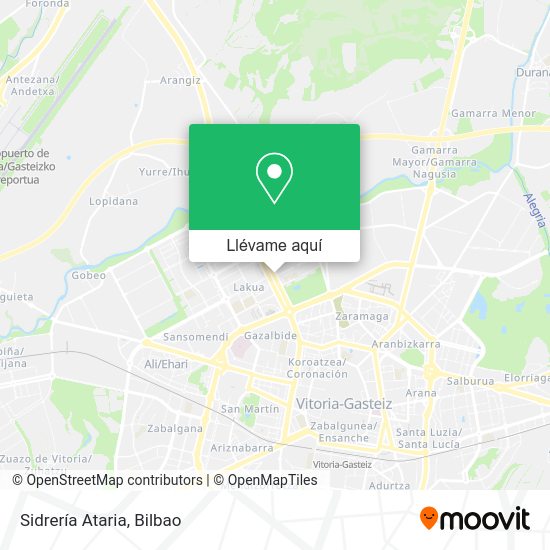 Mapa Sidrería Ataria