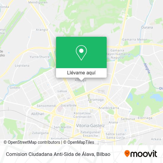Mapa Comision Ciudadana Anti-Sida de Álava