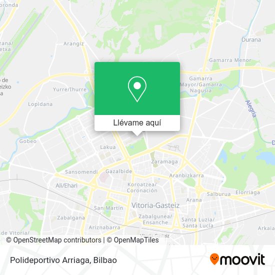 Mapa Polideportivo Arriaga