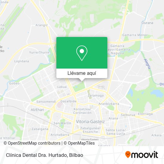 Mapa Clínica Dental Dra. Hurtado