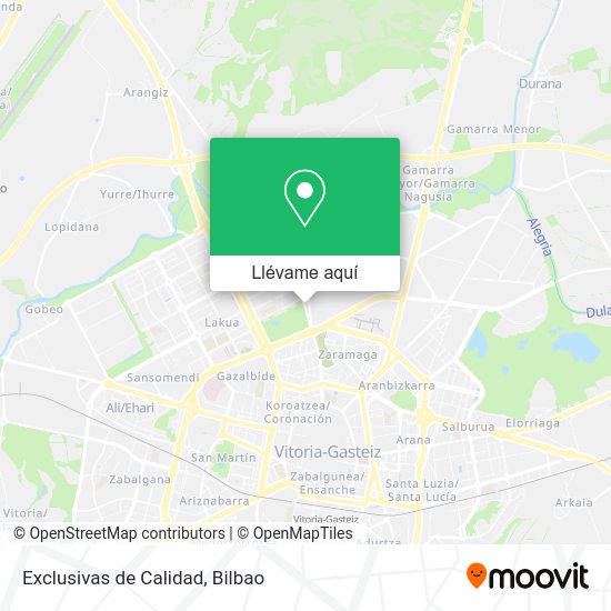 Mapa Exclusivas de Calidad