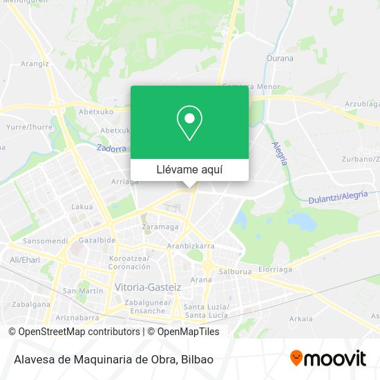 Mapa Alavesa de Maquinaria de Obra