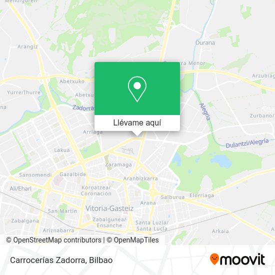 Mapa Carrocerías Zadorra