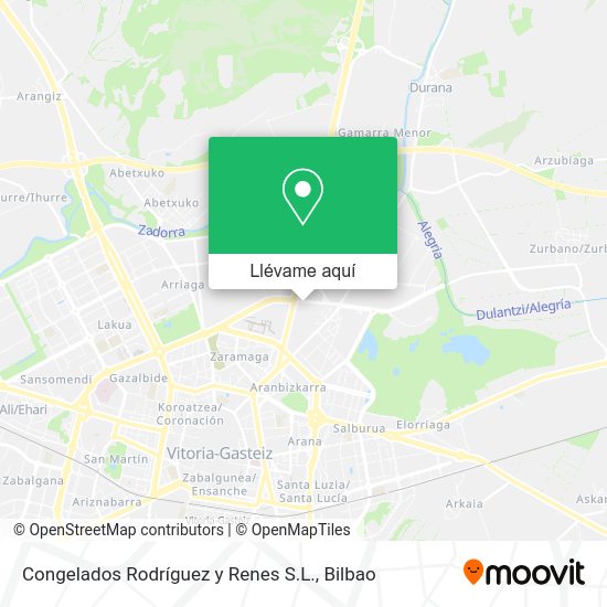 Mapa Congelados Rodríguez y Renes S.L.